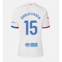 Fotbalové Dres Barcelona Andreas Christensen #15 Dámské Venkovní 2023-24 Krátký Rukáv